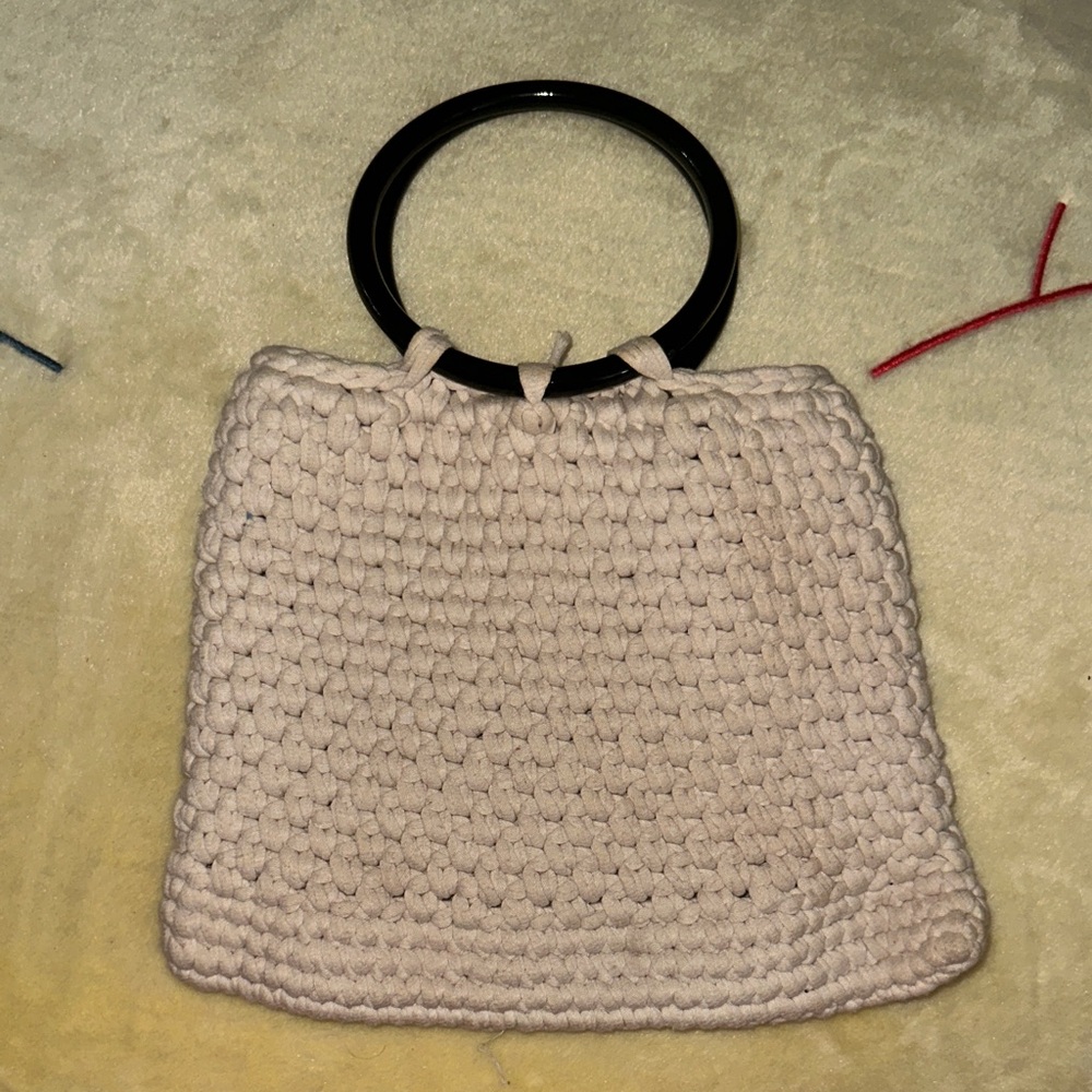 Cream Handwoven Small Bag